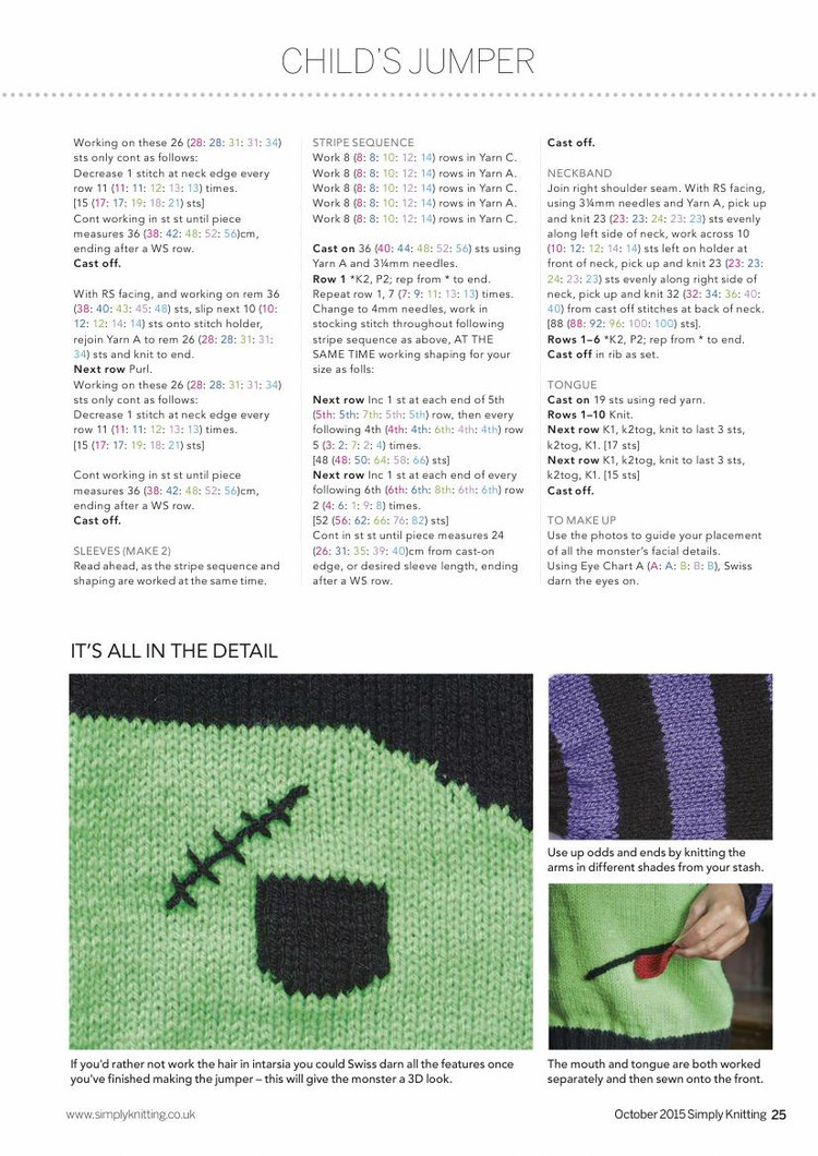 Simply Knitting - October 2015 - 輕描淡寫 - 輕描淡寫
