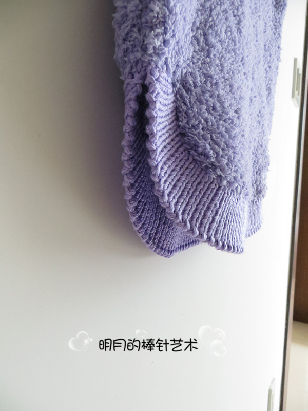 紫韻：圓擺開叉毛衣（真人秀+視頻） - 明月的棒針?biāo)囆g(shù) - 明月的棒針?biāo)囆g(shù)