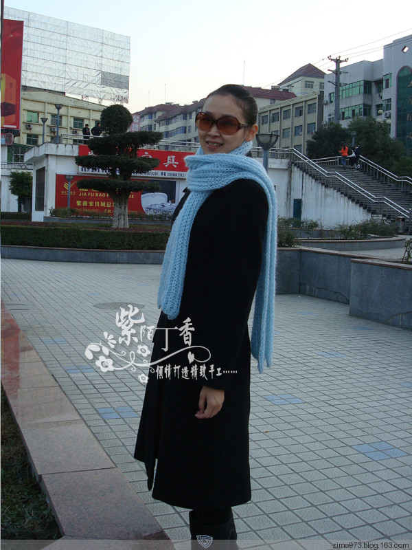 紫陌丁香作品－索非亞棒針大圍巾（有視頻教程和圖解） - 紫陌丁香 - 紫陌丁香手工坊
