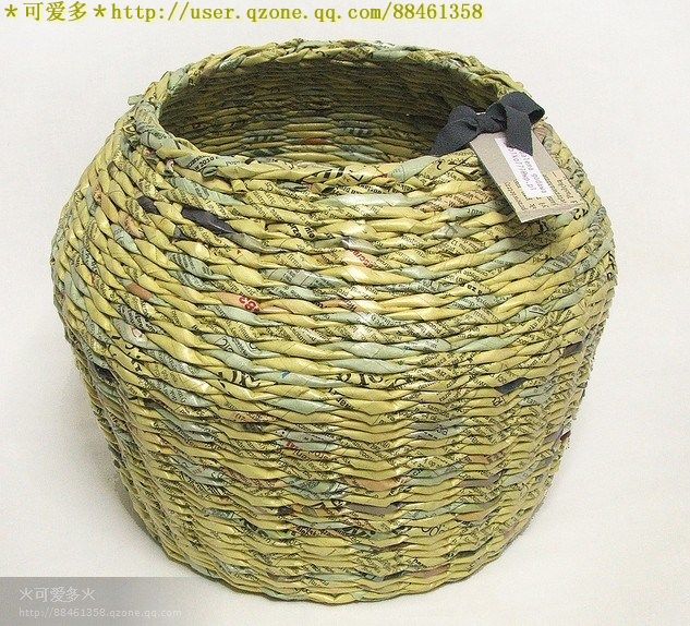 廢舊雜志報紙編織物（多圖鑒賞/附教程）——makki - 小小 - 靜水流深