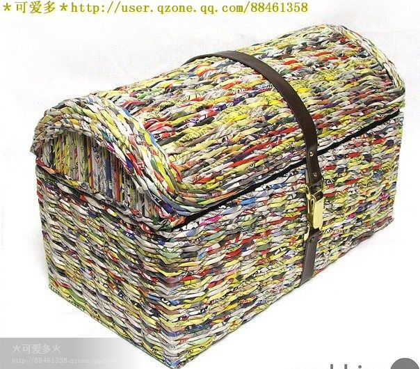 廢舊雜志報紙編織物（多圖鑒賞/附教程）——makki - 小小 - 靜水流深