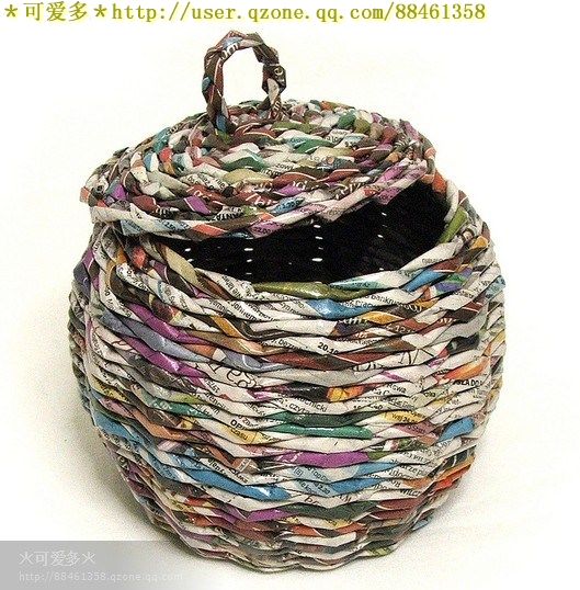 廢舊雜志報紙編織物（多圖鑒賞/附教程）——makki - 小小 - 靜水流深