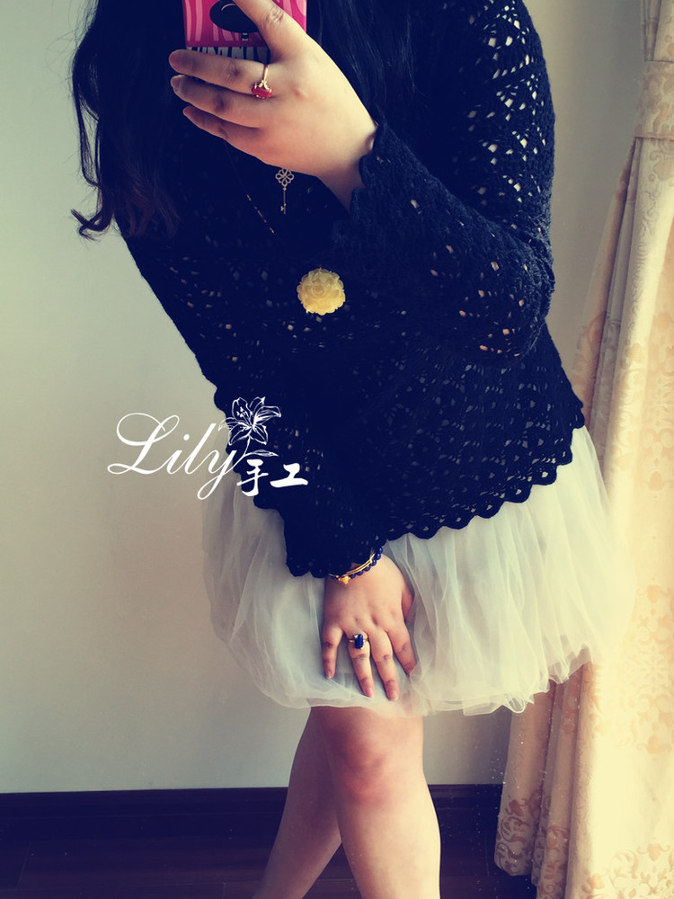 【Lily手工】--黑玫瑰--經(jīng)典蔥衣 - Lily - Lily的手工編織天地