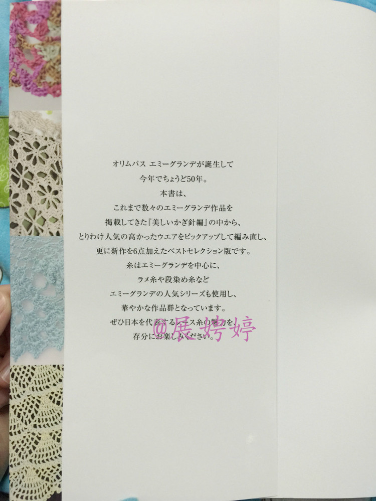 日亞新書：美針編奧林巴斯貴婦人50周年超人氣精選集 （美しいかぎ針編ベストセレクション 永遠のエミーグランデ） - 展娉婷 - 展娉婷的鉤針世界