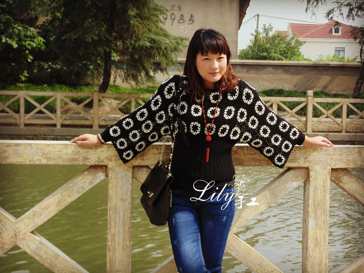 【Lily手工】--奧利奧--巴素蘭羊毛鉤織結(jié)合套衫 - Lily - Lily的手工編織天地