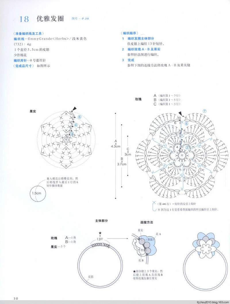 鉤針編織薔薇花樣小物 2013 - 紫蘇 - 紫蘇的博客