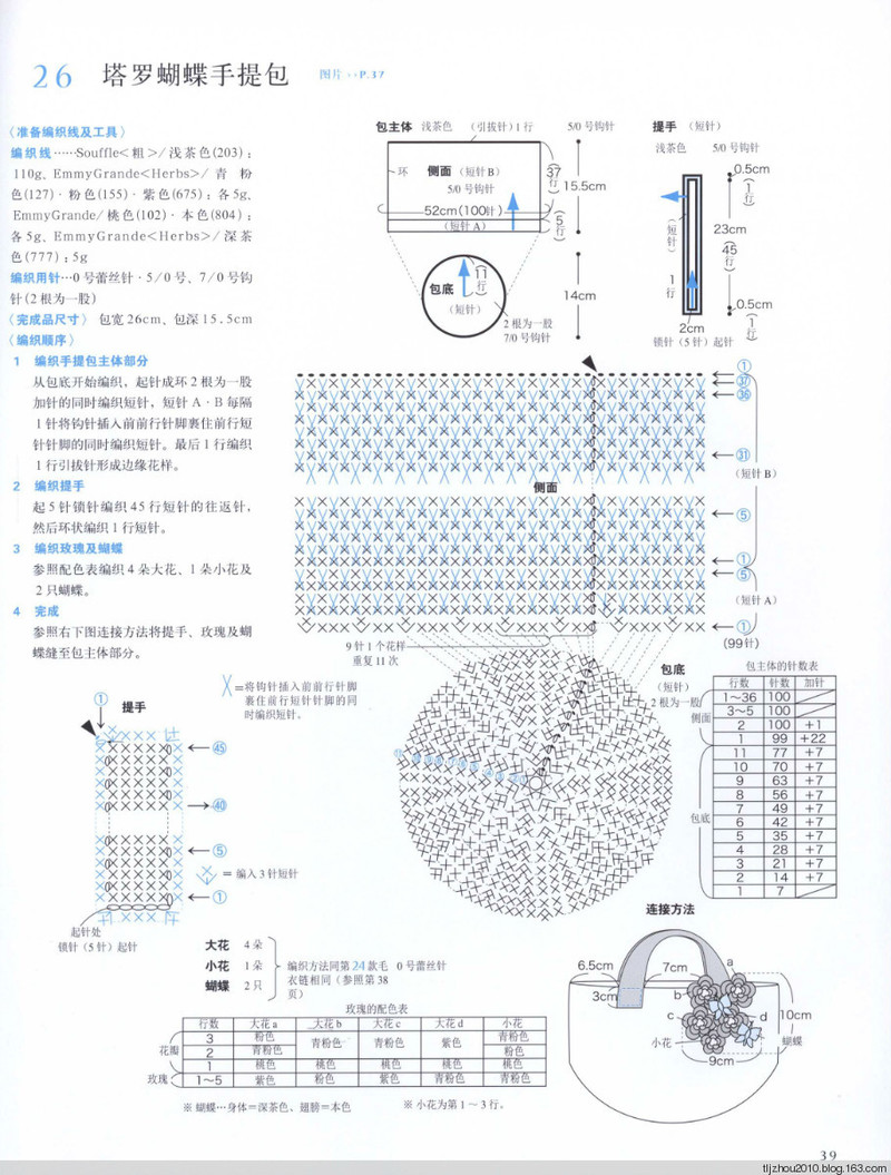 鉤針編織薔薇花樣小物 2013 - 紫蘇 - 紫蘇的博客