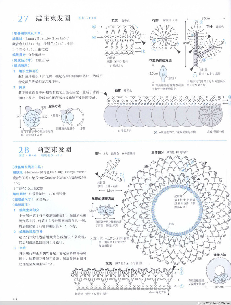 鉤針編織薔薇花樣小物 2013 - 紫蘇 - 紫蘇的博客
