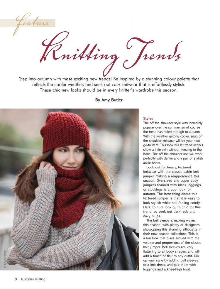 Australian Knitting  Volume 9 №1 2017 - 輕描淡寫(xiě) - 輕描淡寫(xiě)