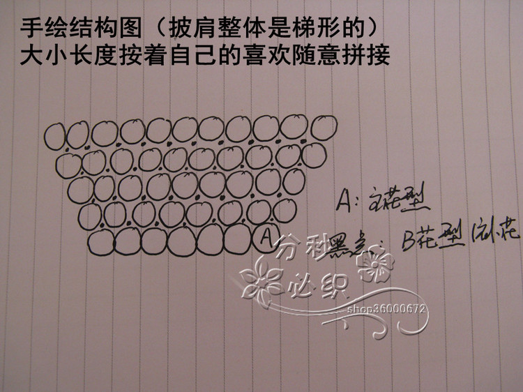 《風(fēng)車花披肩教程》 - 香香豬 - 默默的老婆