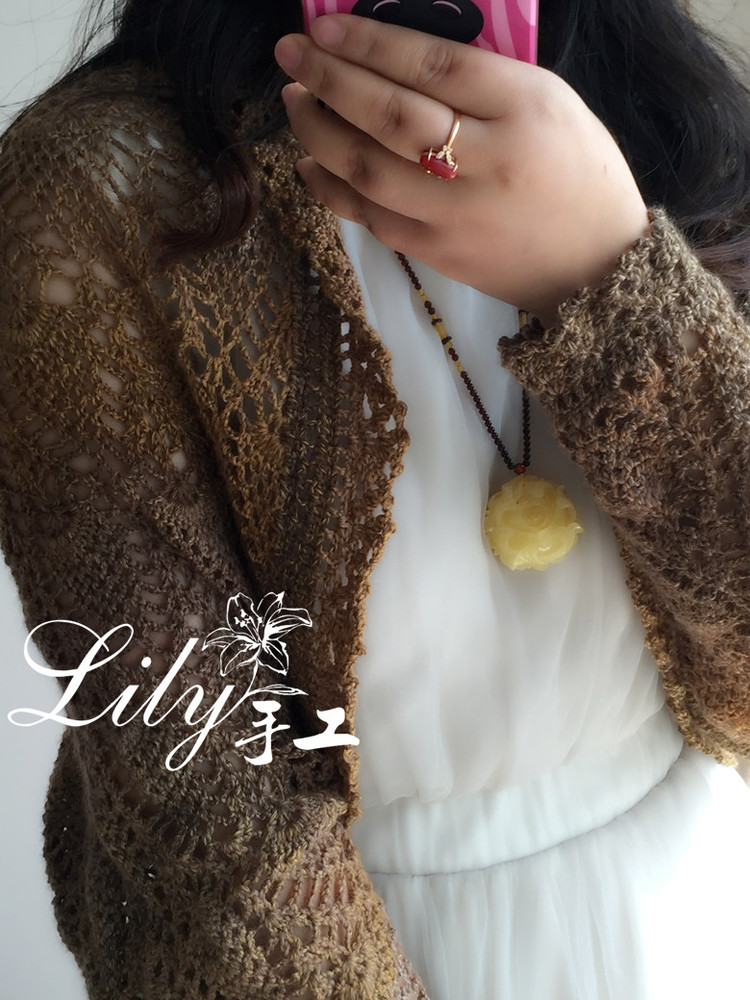 【Lily手工】--菠蘿披--休閑款段染小披 - Lily - Lily的手工編織天地