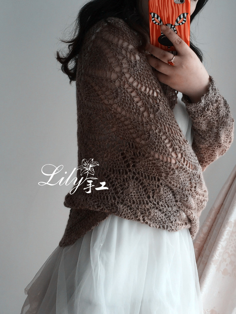 【Lily手工】--菠蘿披--休閑款段染小披 - Lily - Lily的手工編織天地