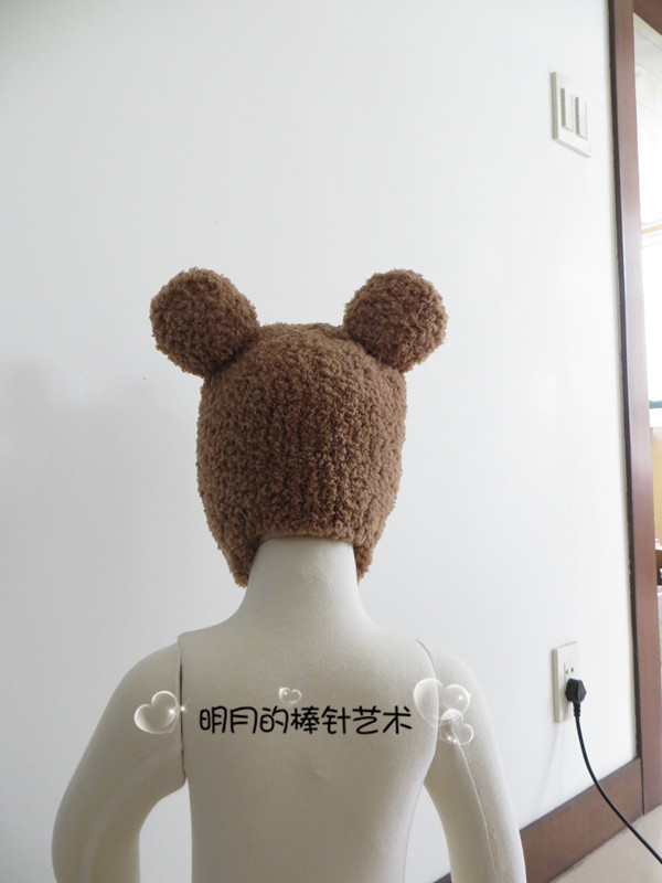 可愛小熊護耳帽（零基礎(chǔ)視頻） - 明月的棒針?biāo)囆g(shù) - 明月的棒針?biāo)囆g(shù)