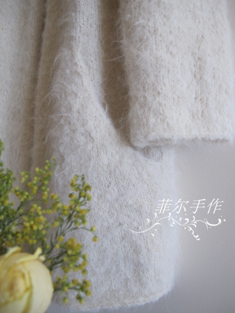 【菲爾手作】大牌開衫季之春雪---清純公主范外套（美圖+女兒秀) - 菲爾 - 菲爾的編織博客