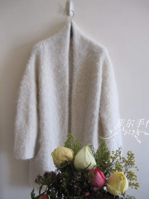 【菲爾手作】大牌開衫季之春雪---清純公主范外套（美圖+女兒秀) - 菲爾 - 菲爾的編織博客