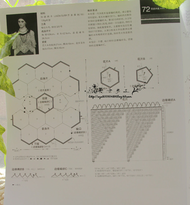 風(fēng)車花  ------  孔斯特六角衣  2015 （20） - 英子 - 英子的編織小屋