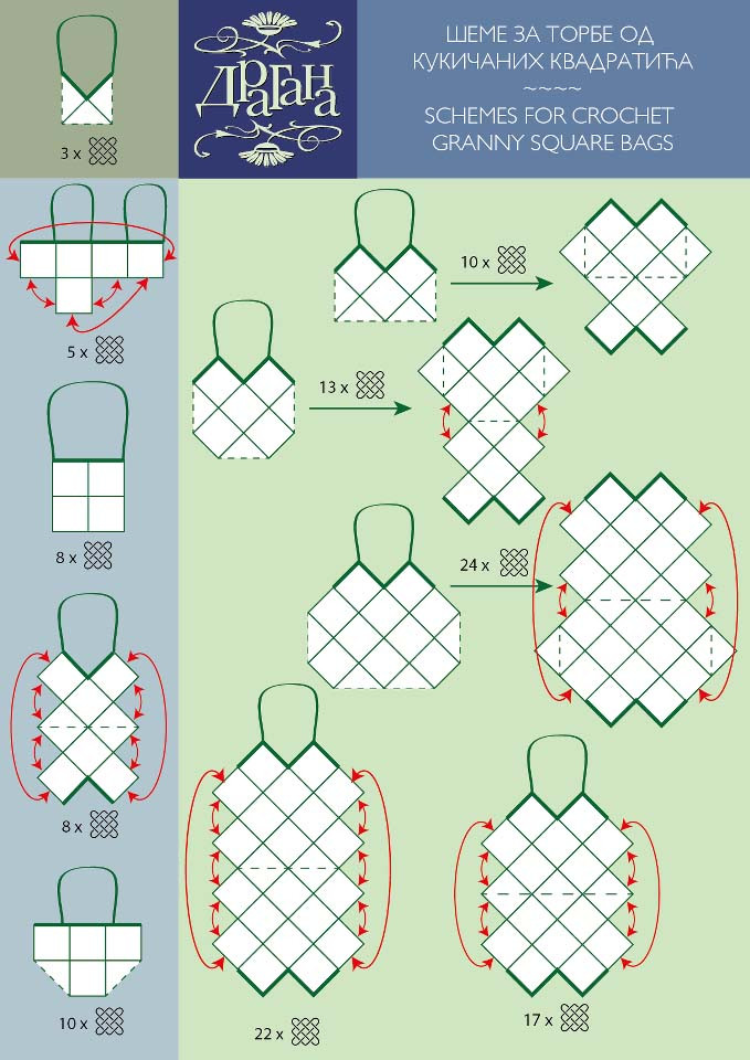 鉤編花型結(jié)構(gòu)圖 - 非編魚 - 非編魚的博客