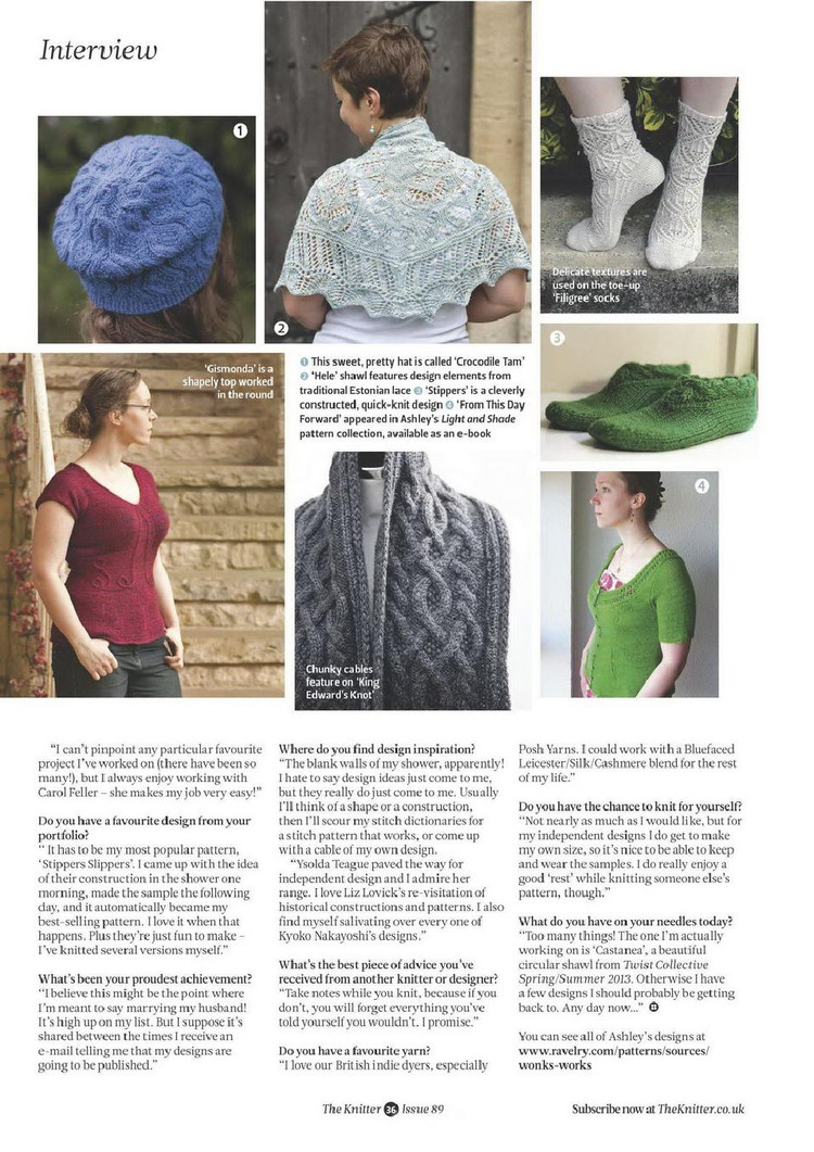 The Knitter Issue 89 2015 - 輕描淡寫 - 輕描淡寫