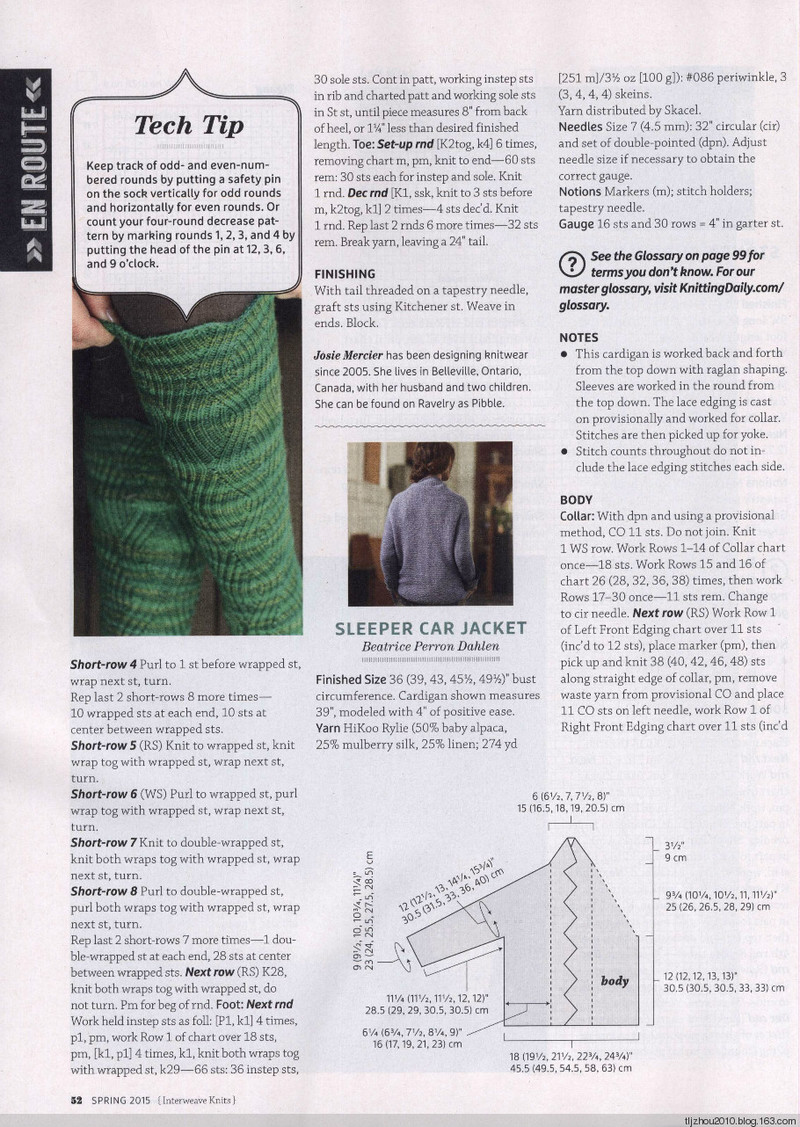 Interweave Knits - Spring 2015 - 紫蘇 - 紫蘇的博客