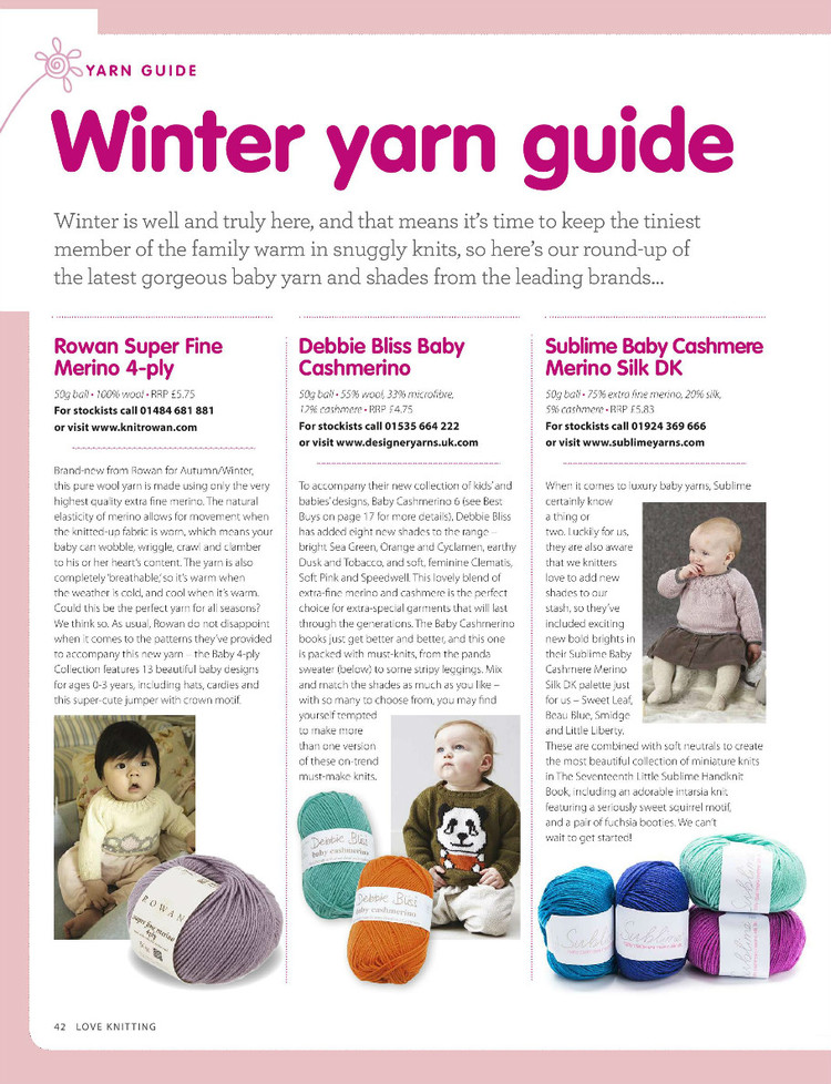 Love Knitting for Babies  Winter 2015 - 輕描淡寫 - 輕描淡寫