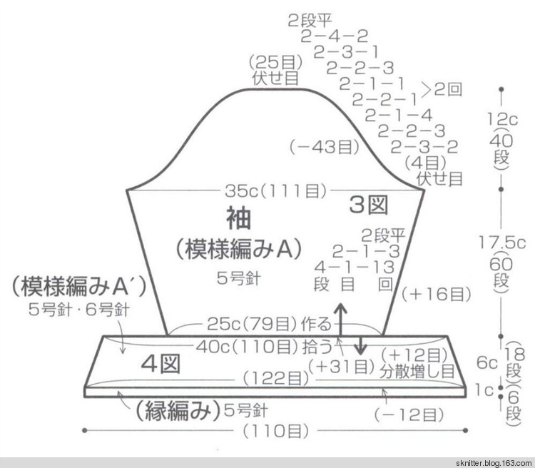 舒·編譯 | 羅敷：微喇袖口荷葉下擺復古美衣 - sknitter - @舒舒編譯館sknitter