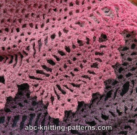 Tulip Reverie Shawl by Elaine Phillips - Daliute -