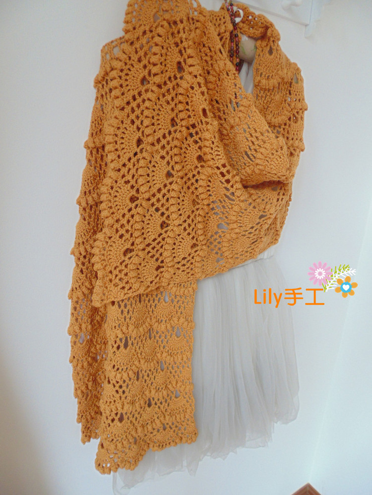 【Lily手工】--野百合--百搭羊毛圍巾 - Lily - Lily的手工編織天地