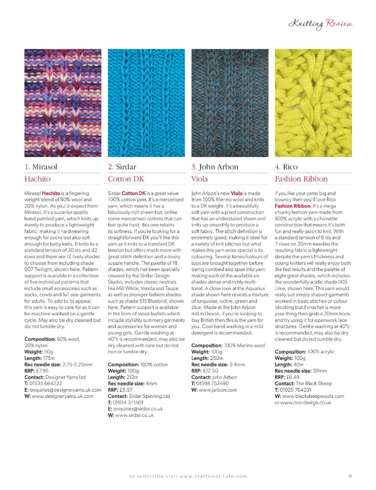 Knitting Magazine  May 2014 - 輕描淡寫(xiě) - 輕描淡寫(xiě)