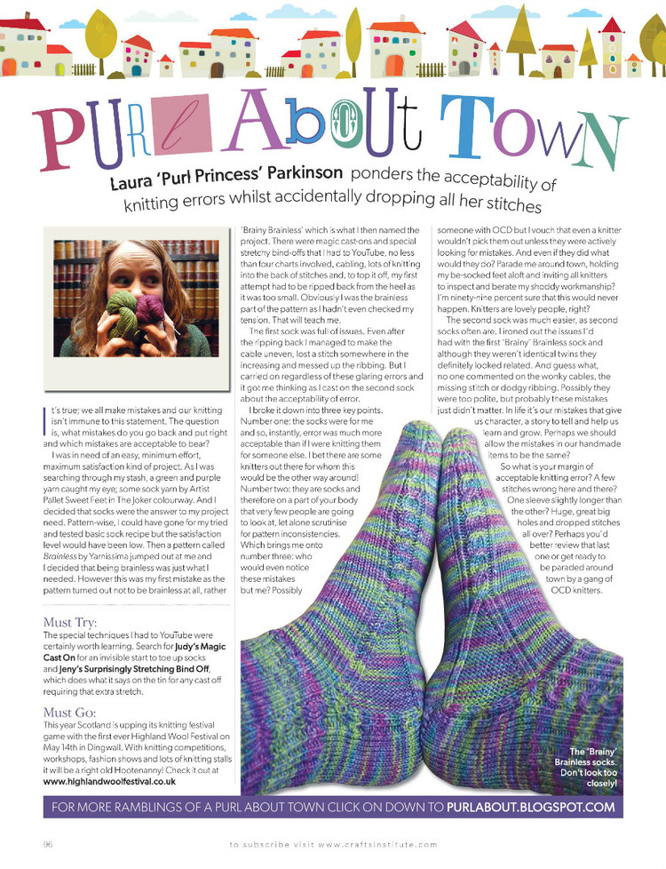 Knitting Magazine  May 2014 - 輕描淡寫(xiě) - 輕描淡寫(xiě)
