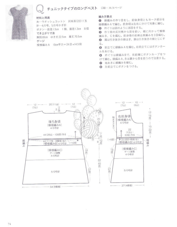 パイナツプル編みのウエア 美しい透かし模樣のニツト - 紫蘇 - 紫蘇的博客