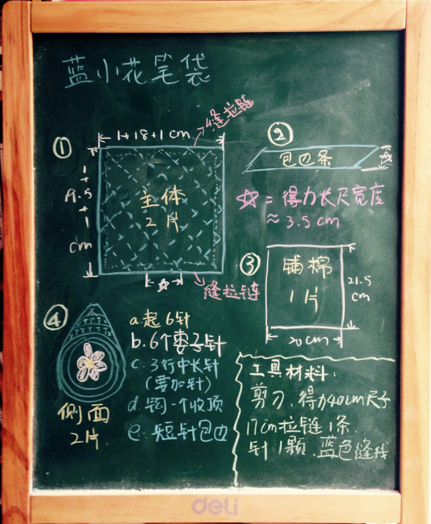 一只叫藍(lán)小花的筆袋 - blovezoeqian - 陳小C手記
