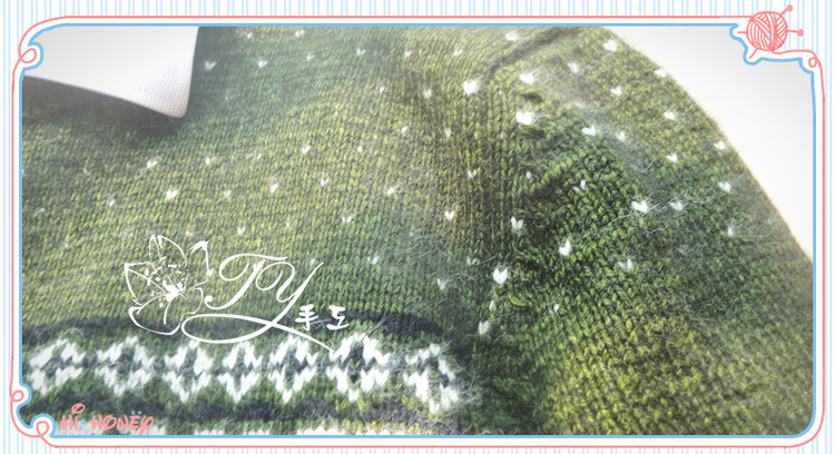 1409——飄雪——老公的提花羊絨衣 - ty - ty 的 編織博客