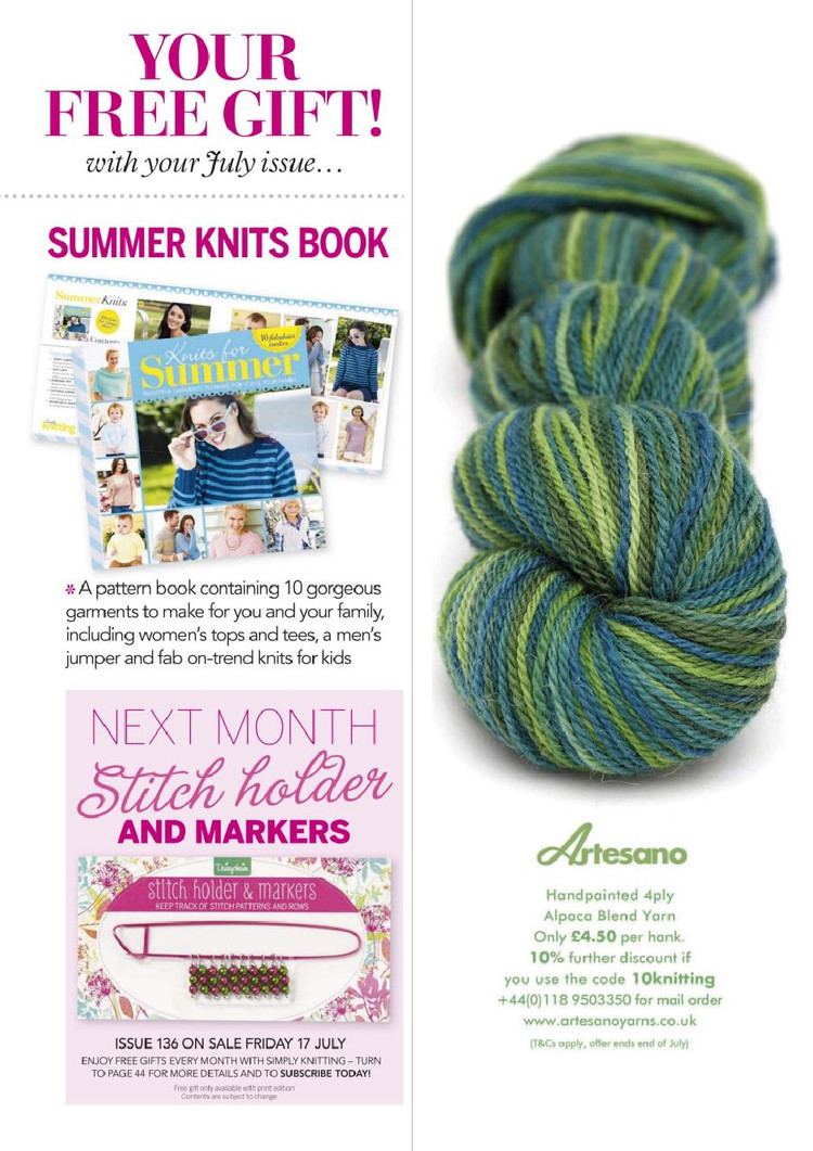 Simply Knitting Issue 135 2015 - 輕描淡寫 - 輕描淡寫