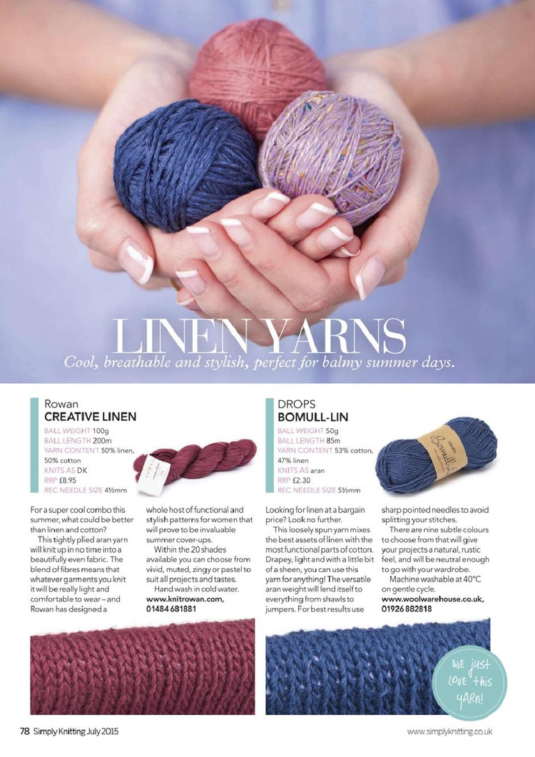Simply Knitting Issue 135 2015 - 輕描淡寫 - 輕描淡寫