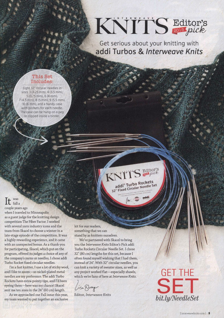 Interweave Knits  Fall 2015 - 輕描淡寫 - 輕描淡寫