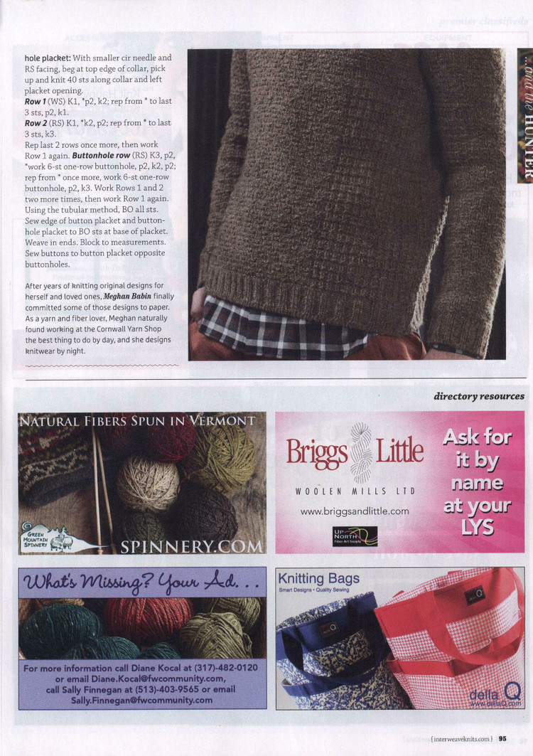 Interweave Knits  Fall 2015 - 輕描淡寫 - 輕描淡寫
