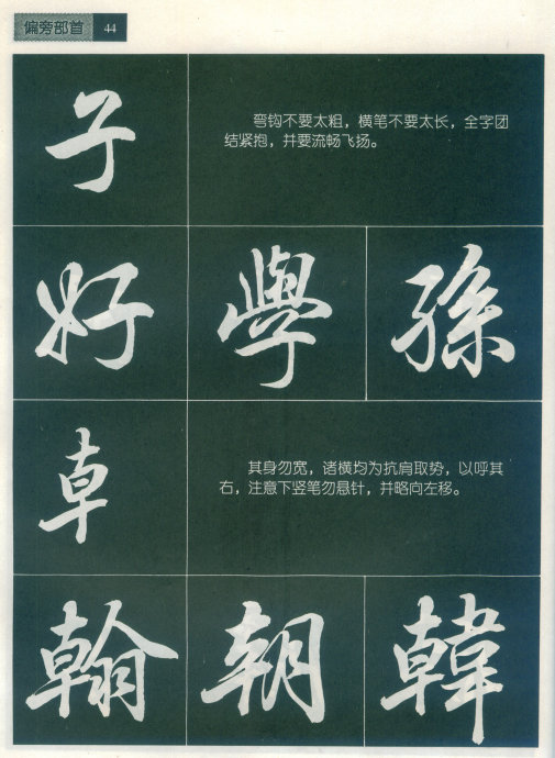 [轉(zhuǎn)載]毛筆行書標(biāo)準(zhǔn)教程（筆法）