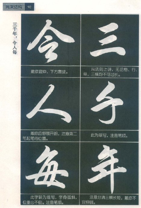 [轉(zhuǎn)載]毛筆行書標(biāo)準(zhǔn)教程（筆法）