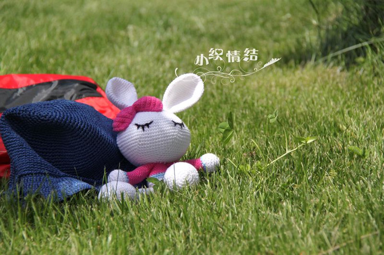 超萌的蝴蝶結(jié)小兔妞（附組合過(guò)程） - 小織情結(jié) - lee小織兒的手作時(shí)間
