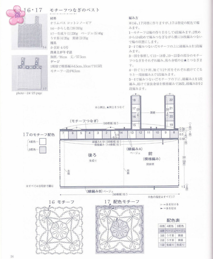 手編春夏小背心(2) - 木棉花 - 雨茫茫，霧茫茫，盼望花開，花已落……