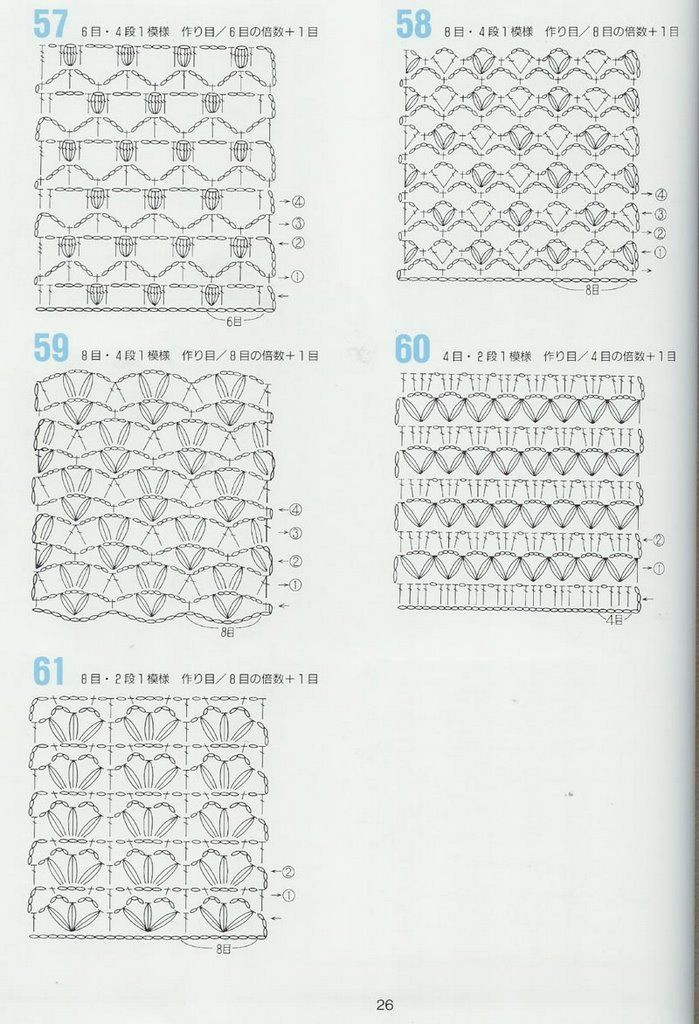CROCHET PATTERNS 262 --- 鉤針圖解 - 紫蘇 - 紫蘇的博客