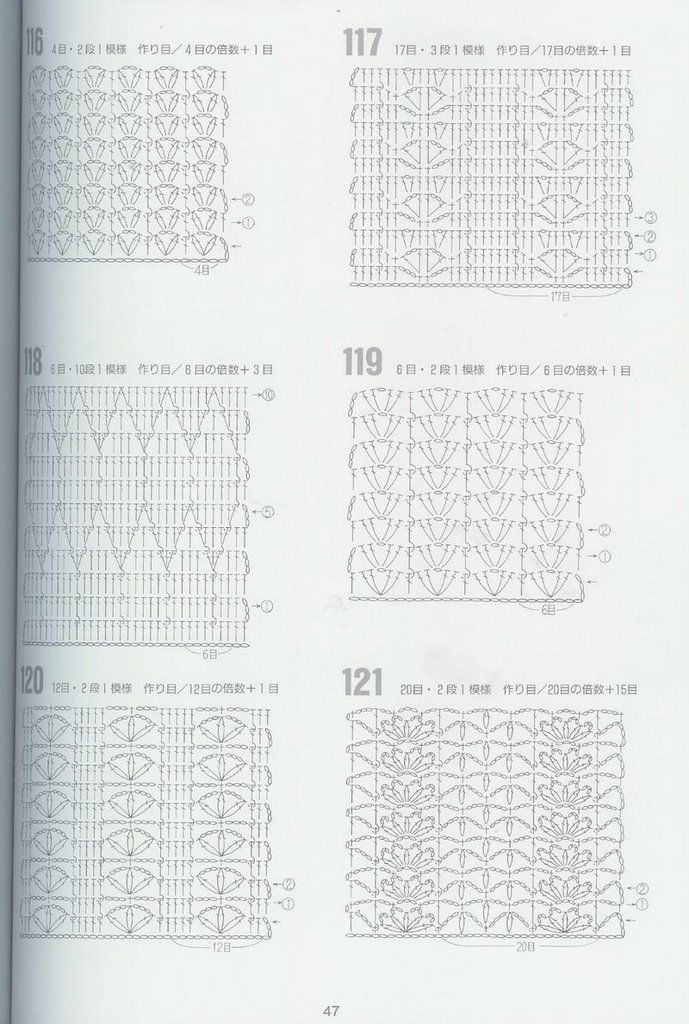 CROCHET PATTERNS 262 --- 鉤針圖解 - 紫蘇 - 紫蘇的博客