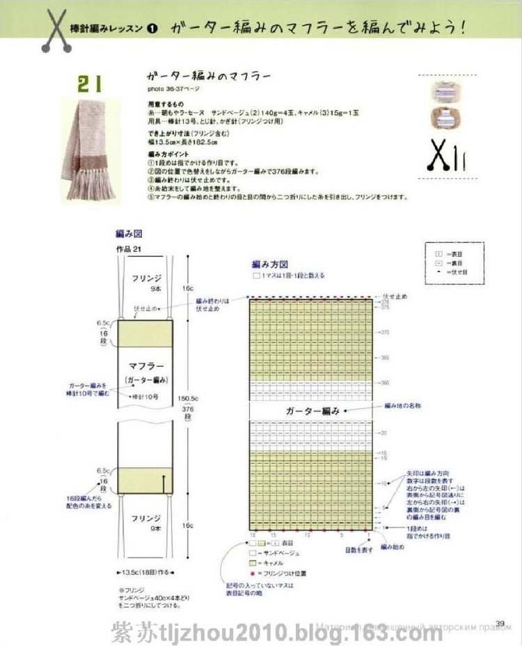 [日文]手編圍巾 帽子 - 紫蘇 - 紫蘇的博客