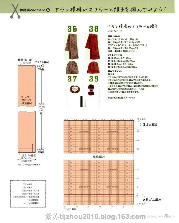 [日文]手編圍巾 帽子 - 紫蘇 - 紫蘇的博客