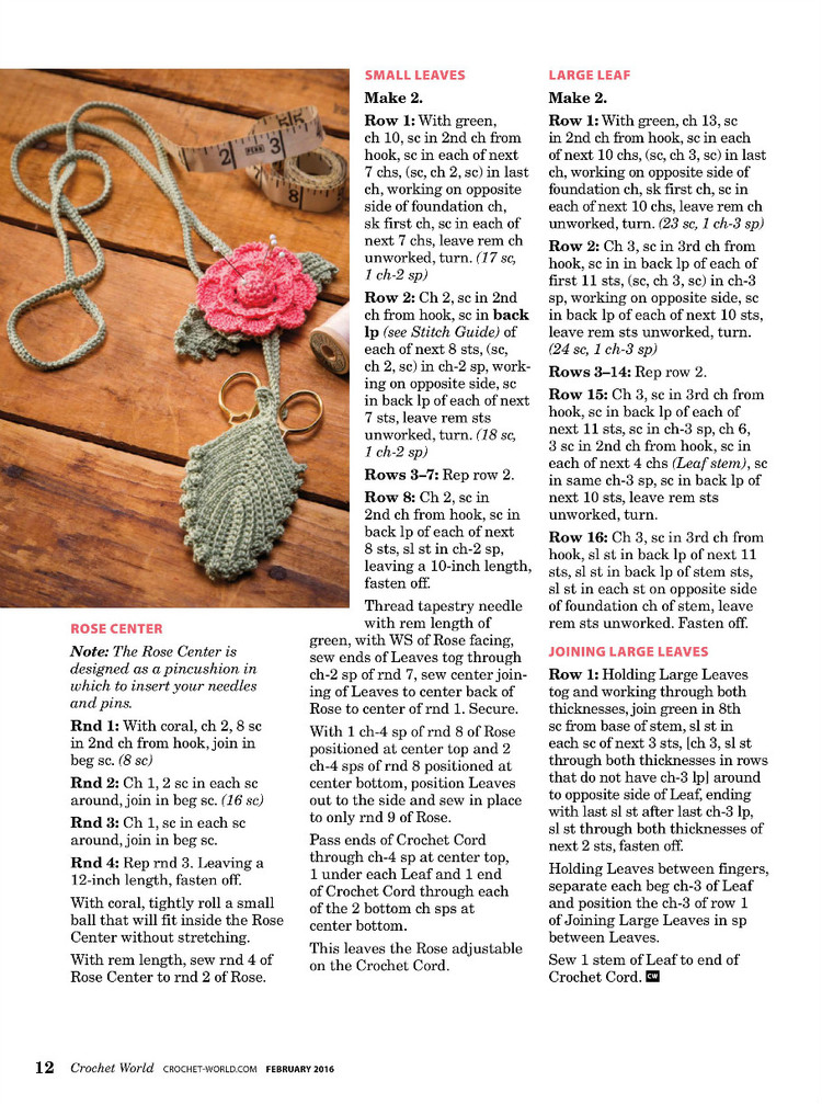 Crochet World Vol.39 №1 2016 - 輕描淡寫 - 輕描淡寫