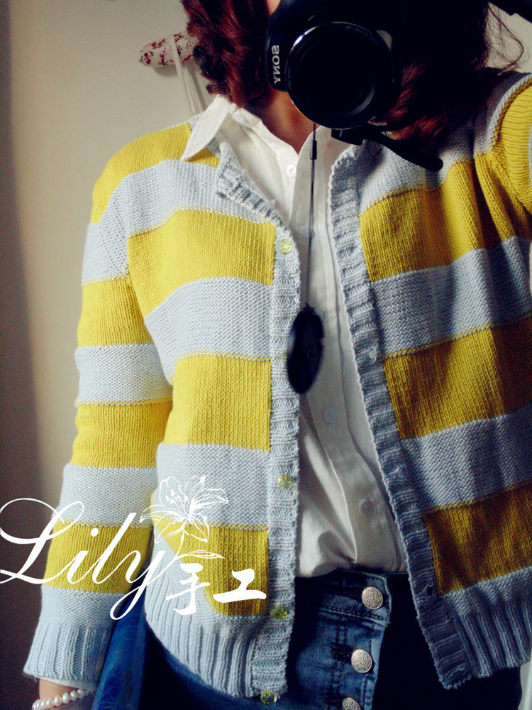 【Lily手工】--行云--蘆薈棉線休閑開衫 - Lily - Lily的手工編織天地