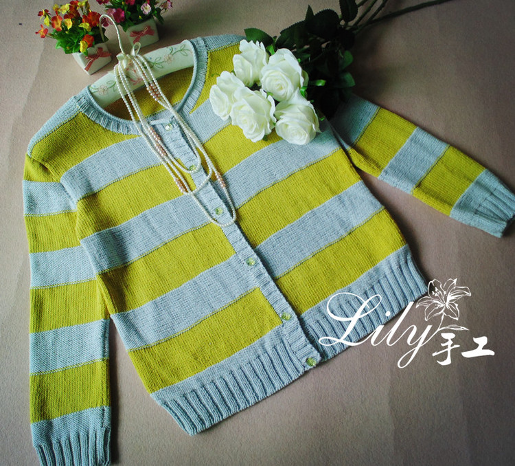 【Lily手工】--行云--蘆薈棉線休閑開衫 - Lily - Lily的手工編織天地