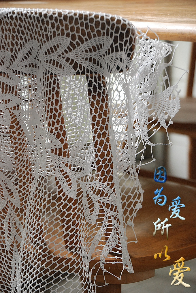 蕾絲鉤針臺布：串串心 - Daphne Tsui - 因為愛所以愛
