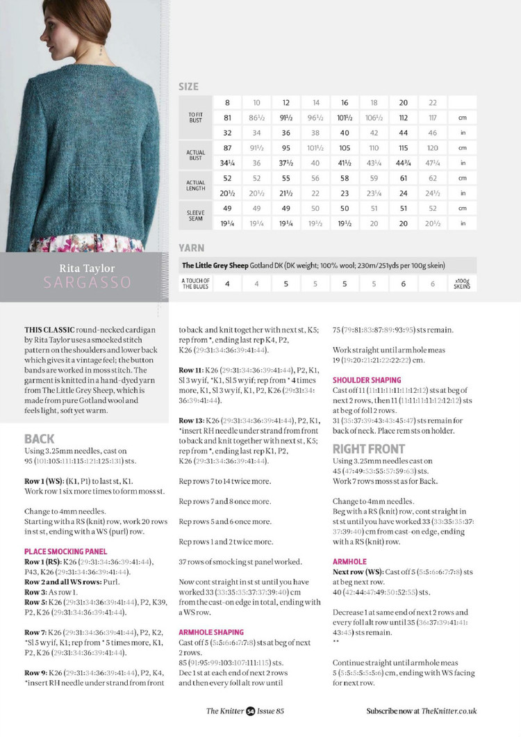 The Knitter Issue 85 2015 - 輕描淡寫 - 輕描淡寫