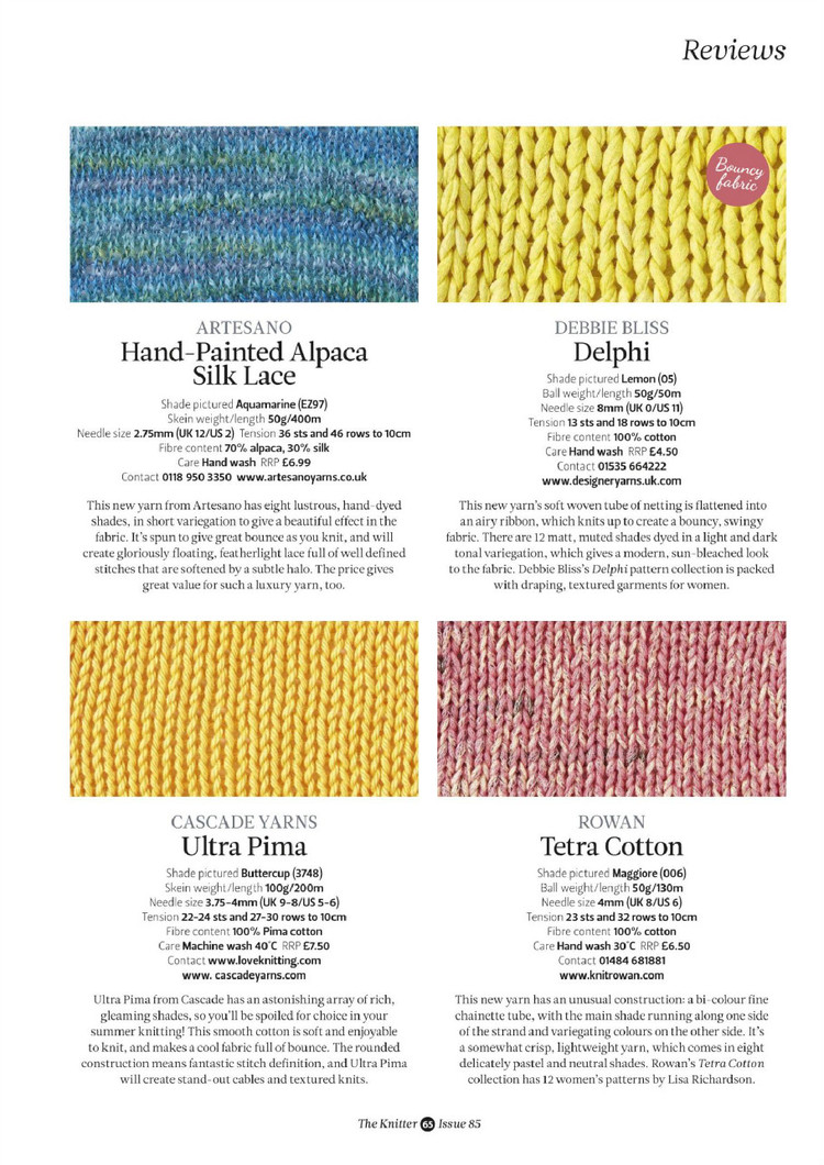 The Knitter Issue 85 2015 - 輕描淡寫 - 輕描淡寫